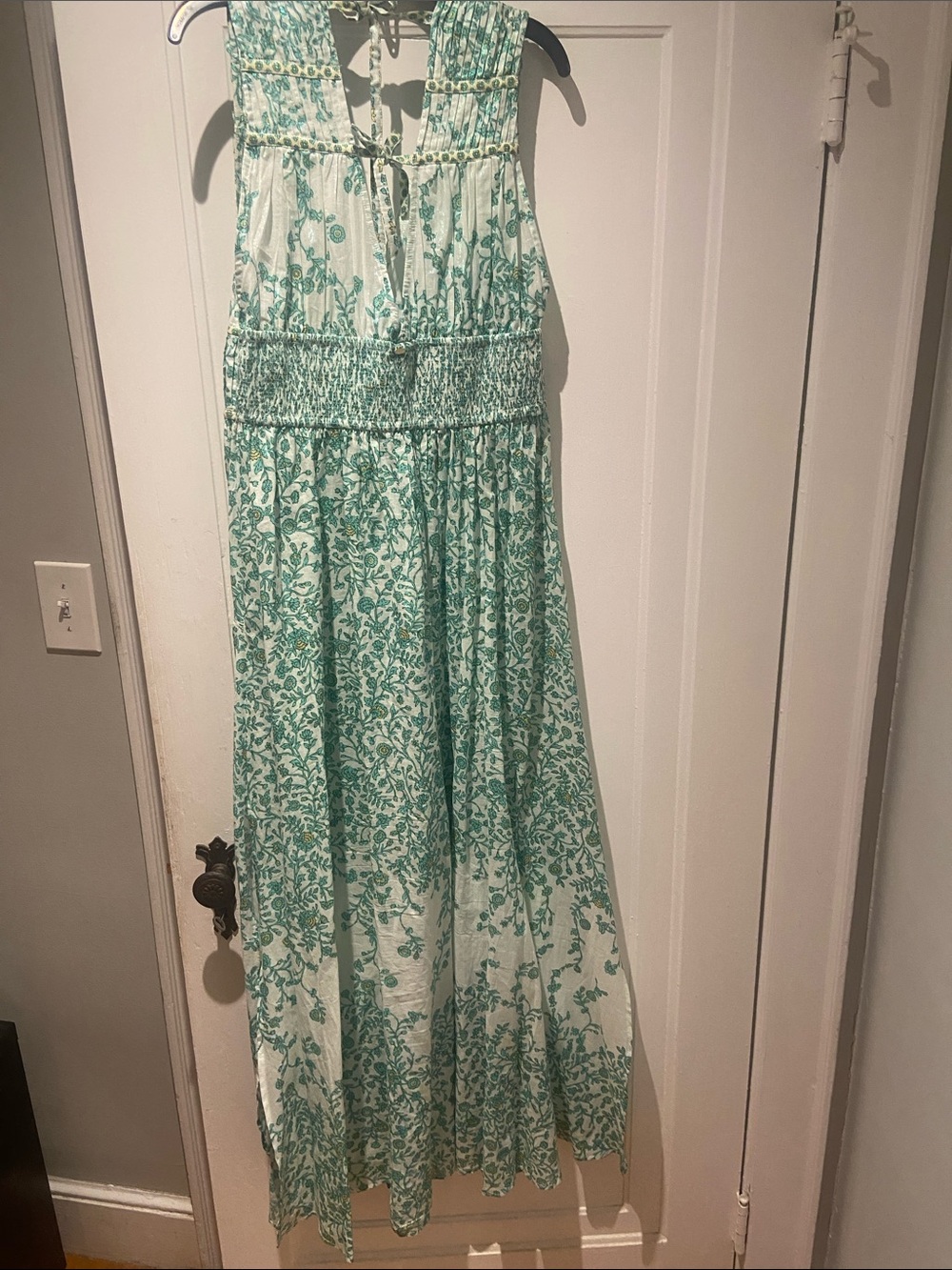 Poupette St. Barth Mint and White Floral Maxi Dress - Picture 3 of 4